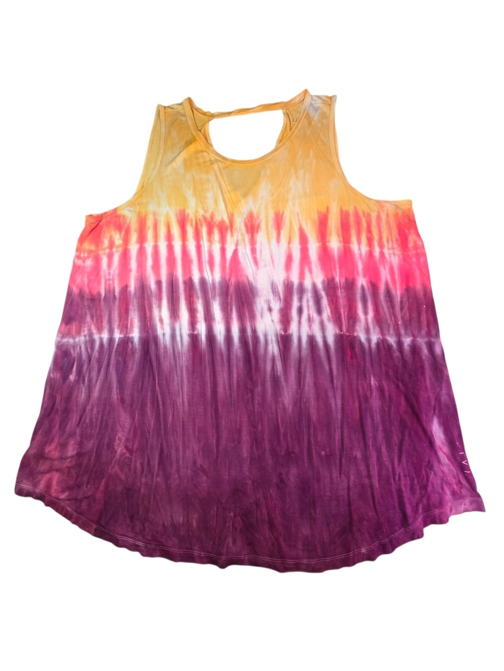 Lane Bryant Tie Dye Sunset V-Neck Swing Tank Top Size 18/20